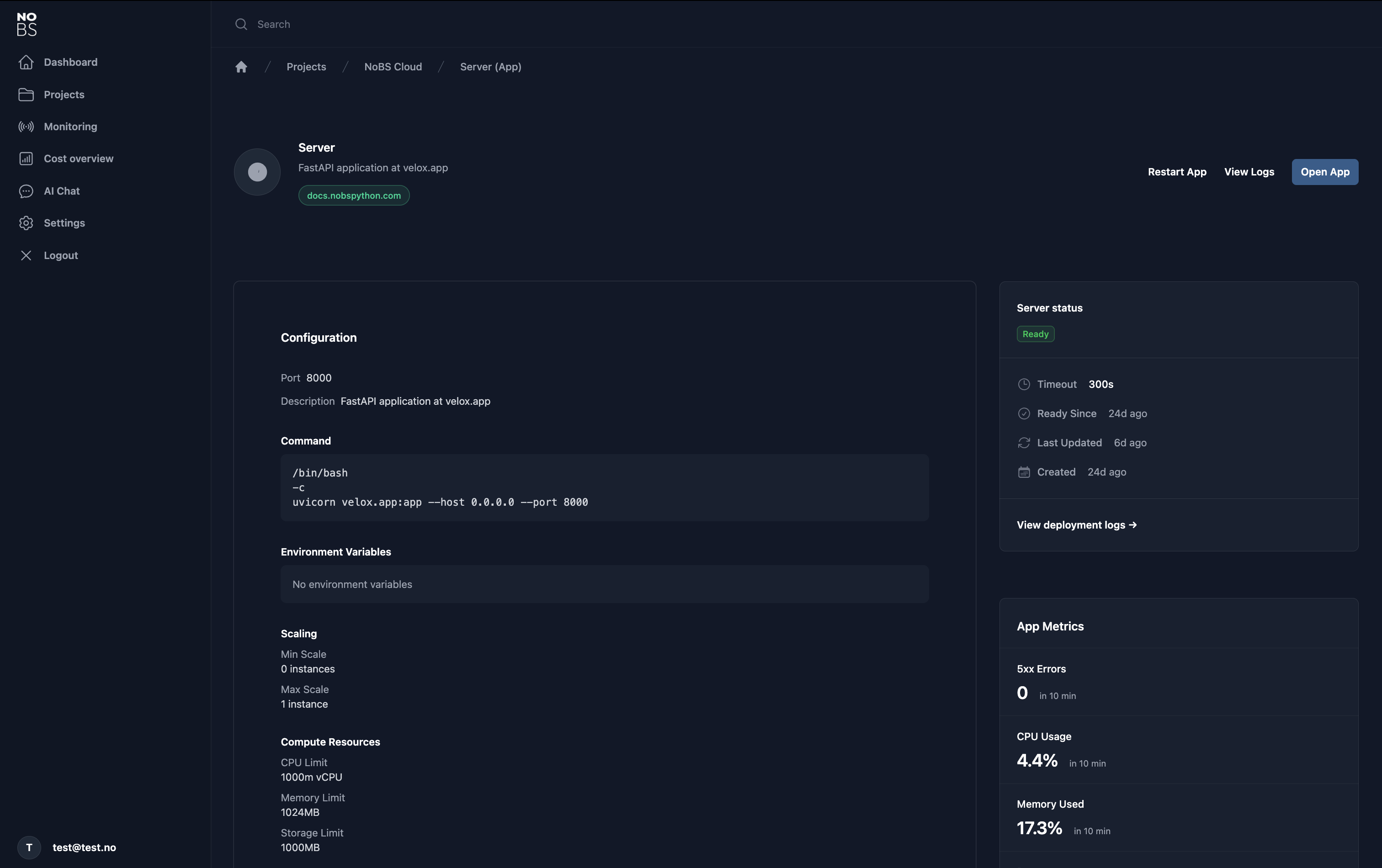 Takk platform screenshot